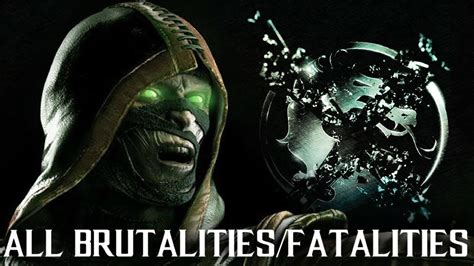 Mkx Ermac All Brutalities And Fatalities Mortal Kombat X Ermac