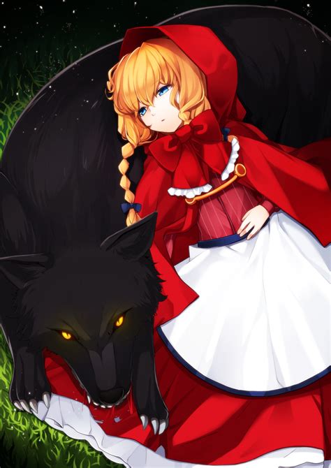 Red Riding Hood Wolf Girl Art Beautiful Pictures Anime