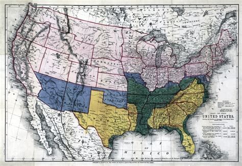 Map Civil War 1864 Nmap Of The United States Showing The Territory In