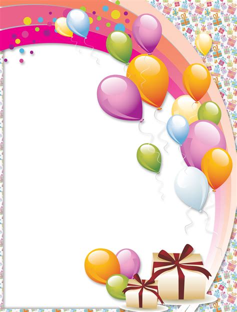 Happy Birthday Photo Frame Png Hd Free Download ~ Birthday Frames Happy