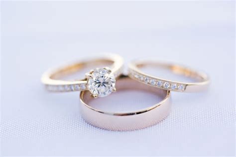 The cost of an engagement ring should depend on your budget. Engagement Ring vs Wedding Ring and Wedding Band: A ...