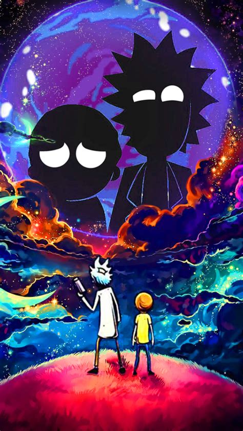 640x1136 Resolution Rick And Morty In Outer Space Iphone 55c5sse