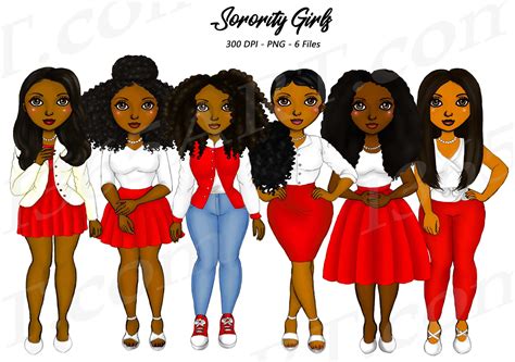 Buy Sorority Clipart Natural Hair Black Girl Black Women Online In