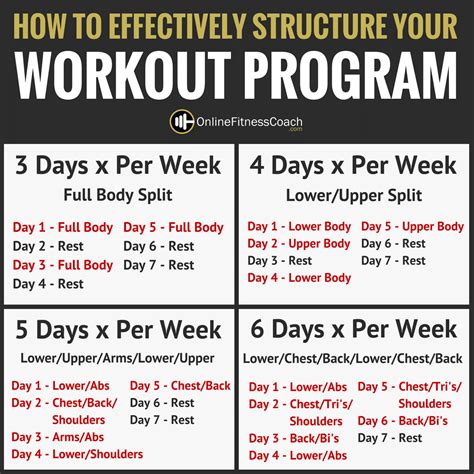 How To Structure Your Workout Program Online Fitness Coach