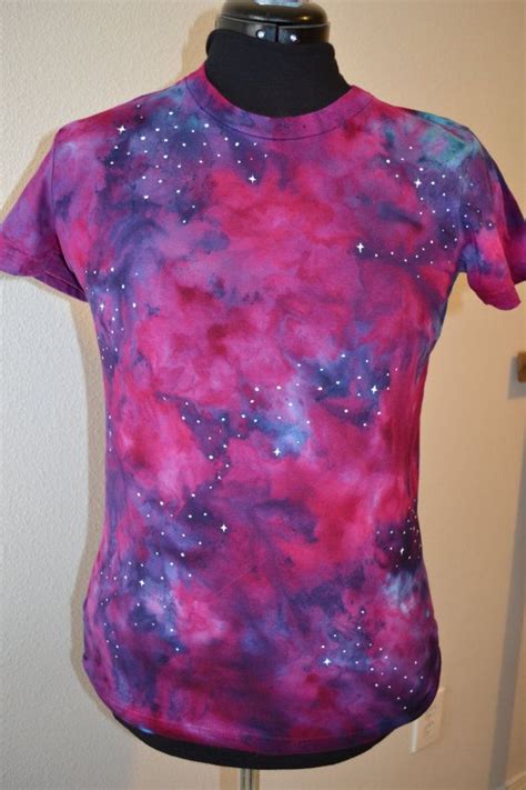 Womens Galaxy Shirt Hand Dyed Galaxy Shirt Sz Med Etsy Galaxy