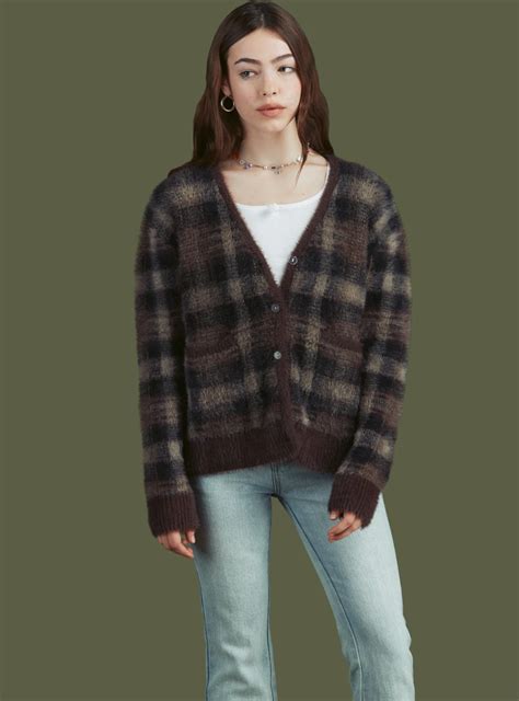 Flower Cardigan In 2021 Sweaters For Women Cardigan Plaid Sweater