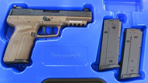 Fn Five Seven Pistol 57x28 Caliber Fde Finish New No Cc Fees 57x28mm