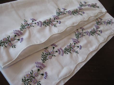 I got mine here, but most local craft/sewing stores should carry a good variety. Oliver's Bungalow: Violets Embroidered Pillowcases