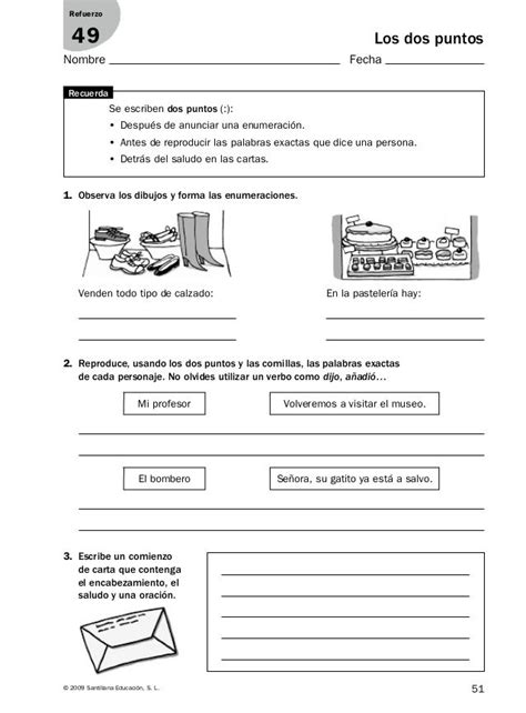 Refuerzo Y Ampliación Lenguaje 5º Elementary Spanish Teaching Home