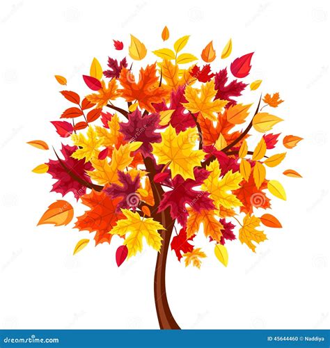 Abstract Autumn Tree Vector Illustration Stock Vector Image 45644460