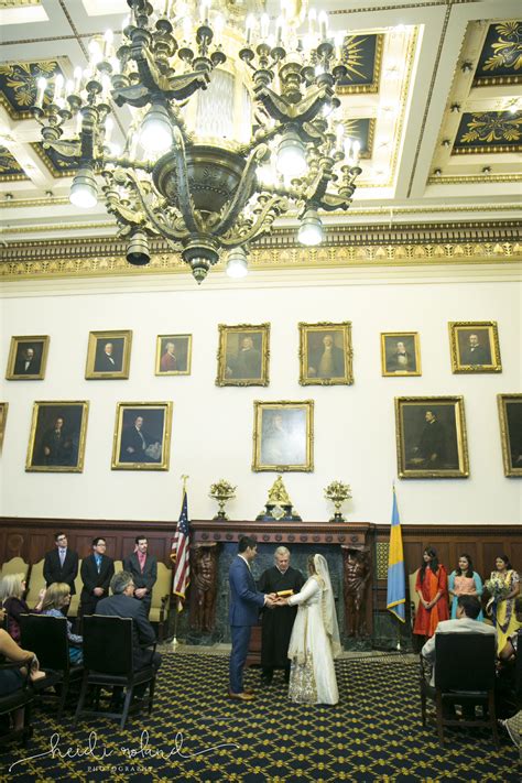 Intimate Interfaith Spring Philadelphia City Hall Wedding