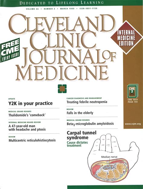 Table Of Contents — March 01 1999 66 3 Cleveland Clinic Journal