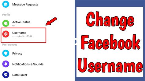 How To Change Facebook Username Youtube