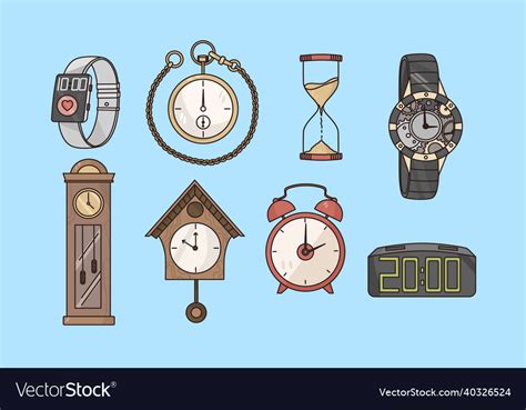 Time Measure Clock And Watch Concept Royalty Free Vector