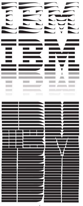 Eli Sebastian Brumbaugh Ibm Logo Experiment