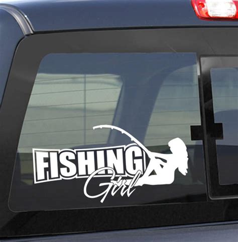 Fishing Girl Fishing Decal North 49 Decals
