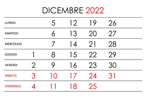 Calendario Dicembre 2022 Calendariosu