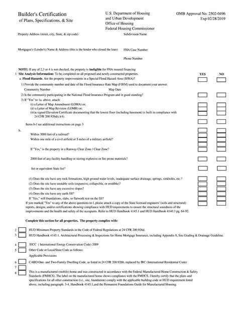 Hud 92541 Printable Blank 2012 2024 Form Fill Out And Sign Printable