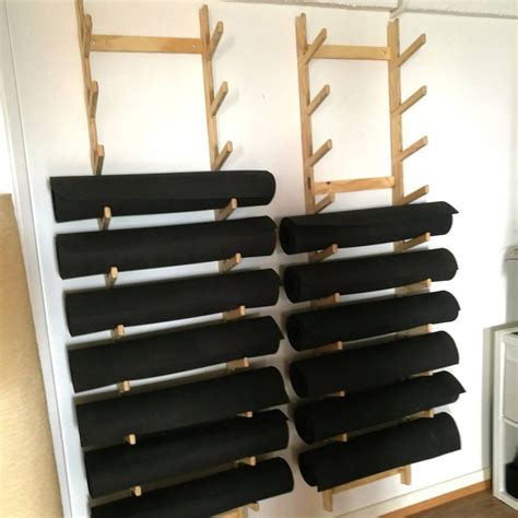 Plywood Yoga Mat Storage At The Kali Collective Yoga Studio Made By