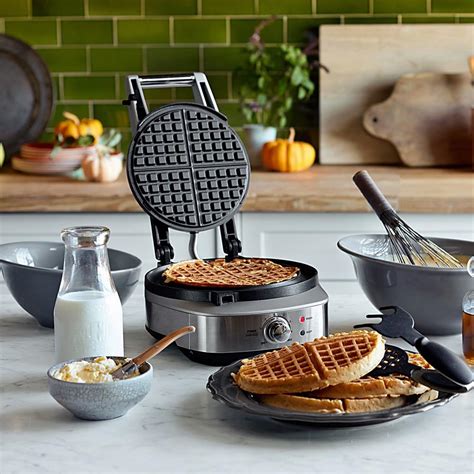 Breville No Mess Classic Round Waffle Maker Williams Sonoma Au