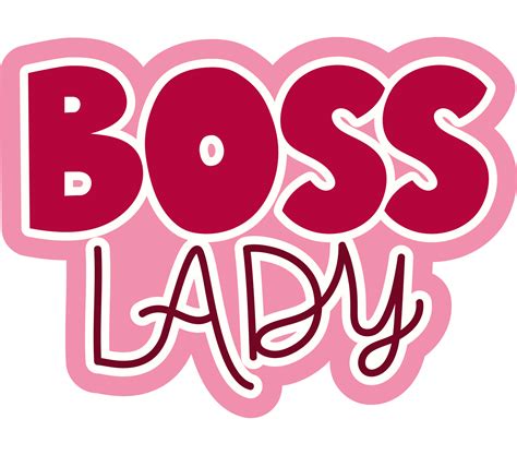 Boss Lady Lettering 24599753 Png Png Graphic