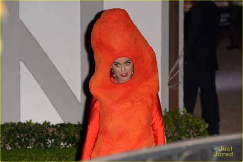 Full Sized Photo Of Katy Perry Turns Into A Flaming Hot Cheeto For Halloween 2014 04 Katy