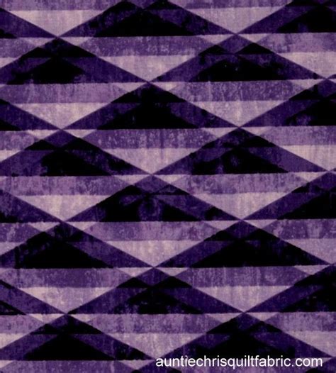 Cotton Quilt Fabric Diamond Prism Purple Geometric Michael Miller