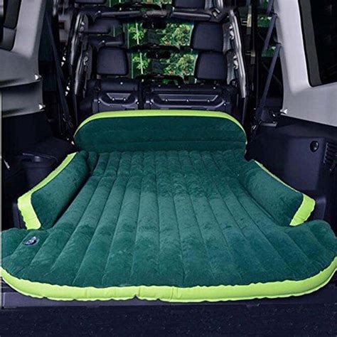 dropshipping suv inflatable mattress with air pump travel camping pad car back seat sleeping