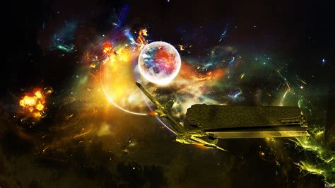 Wallpaper Digital Art Planet 3d Artwork Space Art