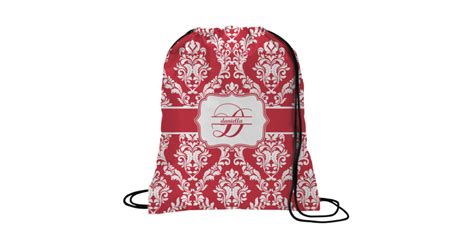 Custom Damask Drawstring Backpack Personalized Youcustomizeit