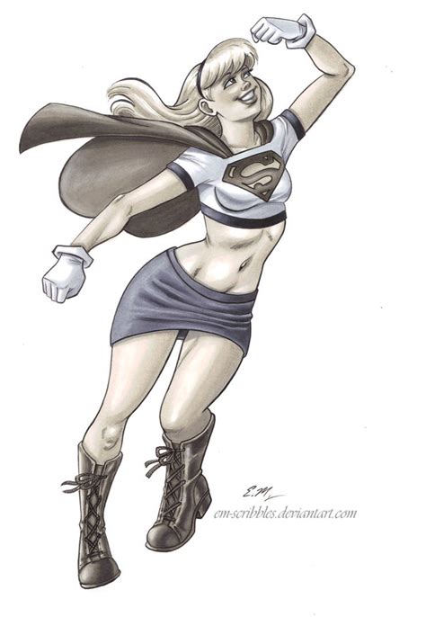 Supergirl Commission By Em Scribbles On Deviantart