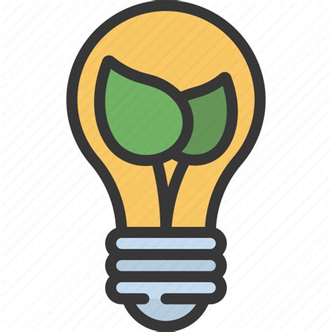 Eco Leaf Bulb Energy Electric Lighting Icon Download On Iconfinder