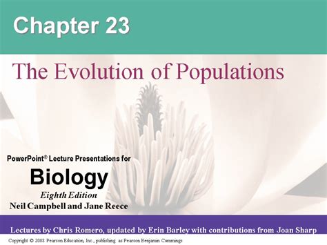 Chapter 23 The Evolution Of Populations Overview The