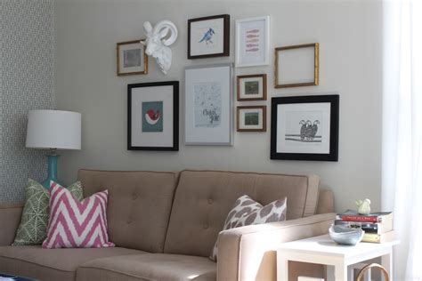 Modern Jane Gallery Wall Over The Sofa