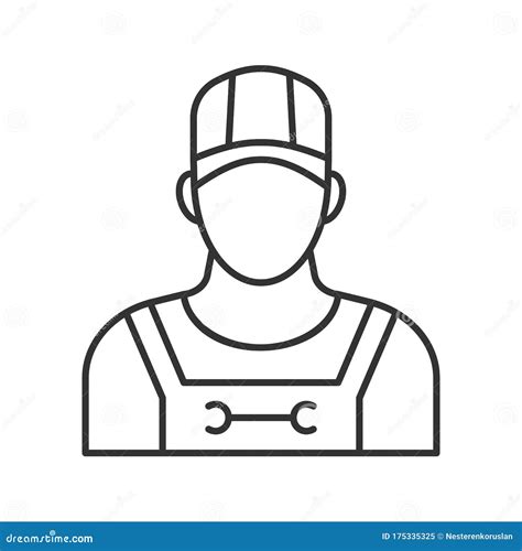 Plumber Linear Icon Stock Vector Illustration Of Work 175335325