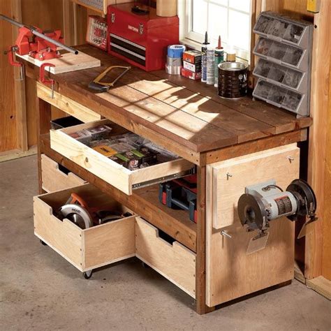 Diy Workbench Upgrades Diy Workbench Garage Work Bench Workbench Plans