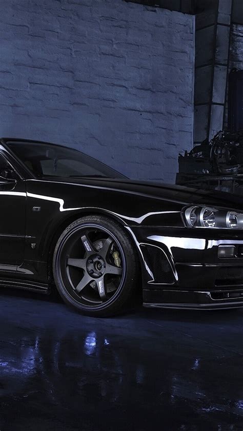 Find hd wallpapers for your desktop, mac, windows, apple, iphone or android device. Wallpaper Nissan Skyline R34 GTR V black car, night ...
