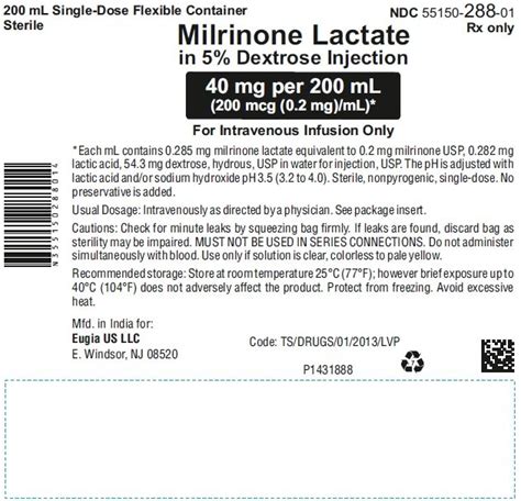 Milrinone Fda Prescribing Information Side Effects And Uses