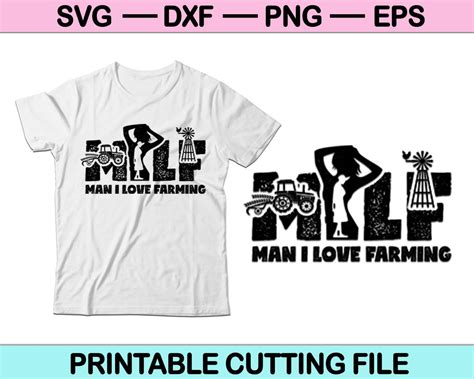 milf man i love farming farmer svg png cutting printable files creativeusarts