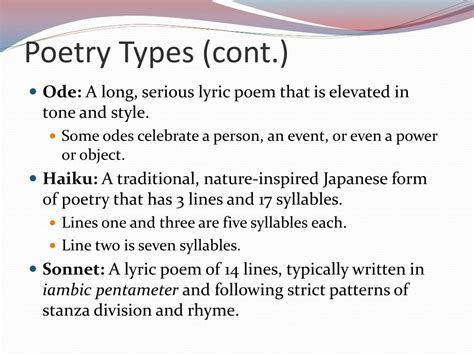 10 Different Types Of Poems