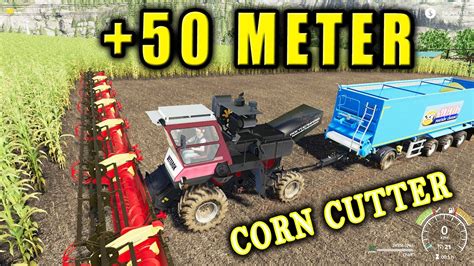 50 Meters Crazy Forage Harvester Farming Simulator 19 Youtube