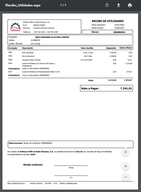 Cómo Imprimir un Recibo de Pago de Utilidades a un Trabajador en