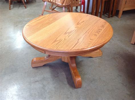 All handmade solid wood furniture with careful and considerate attention to details. Round Pedestal Coffee Table | Norman's Handcrafted ...