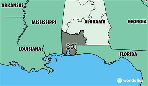 28 Area Code Map Alabama Maps Online For You