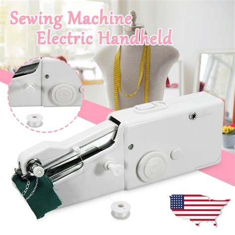 Portable Mini Electric Handheld Sewing Machine Handy Home Household