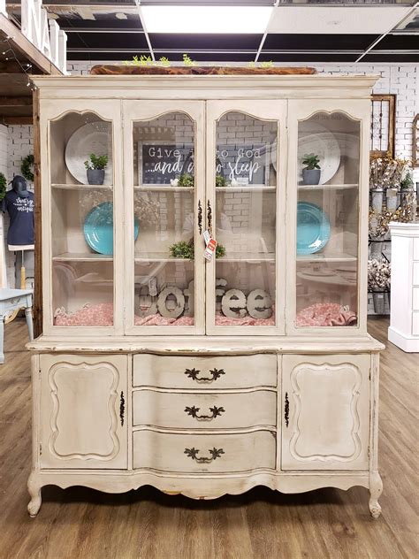 Chalk Painted Hutch And China Cabinet Ideas To Inspire You