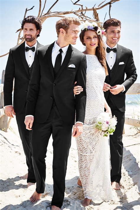 A dress, suit, or jumpsuit all work for a beach formal wedding. Michael Kors Sterling Wedding Suit Slim Fit Suit | Jim's ...