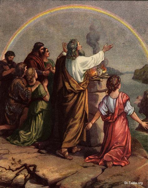 Image 08 Noah Offers A Sacrifice And God Gives A Rainbow As A Sign Of