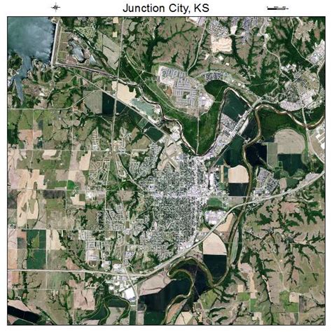 Aerial Photography Map Of Junction City Ks Kansas