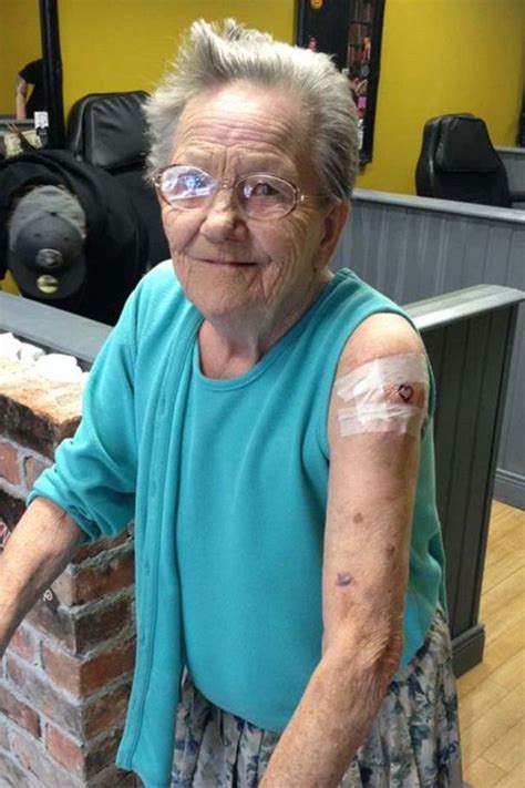 79 year old grandma who went missing was found getting her first tattoo grandmother tattoo